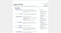 Desktop Screenshot of ganz-recht.de